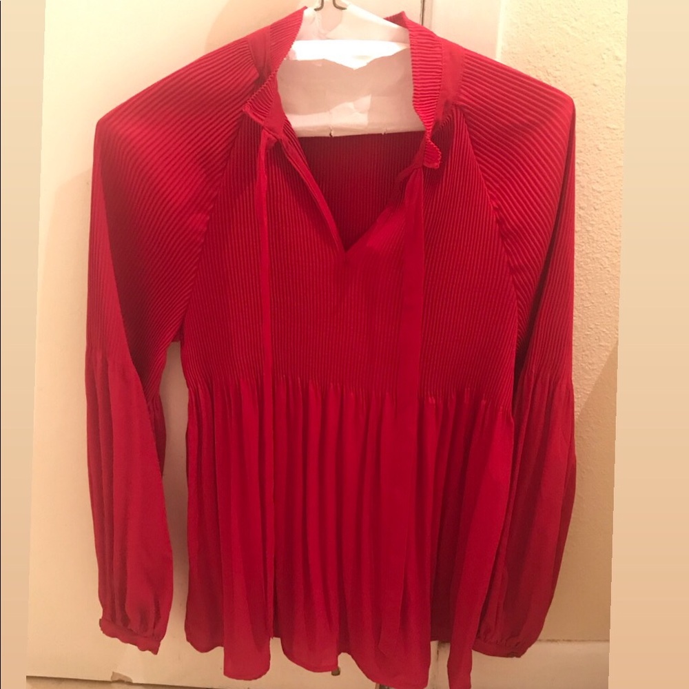 (Red) Plated Shirt sz.Small
